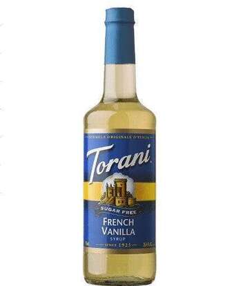 HOUSTONS / LIBBEY French Vanilla Syrup, 25.4 oz, Sugar-Free, Torani 372824