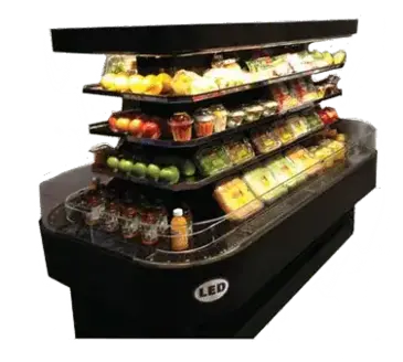 Howard-McCray SC-OD42I-7-B-LED Merchandiser, Open Refrigerated Display