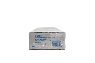 Ice Bag, 10-Lb, Clear, Plastic, 1.5-mil, (1,000/Case), Elkay Plastics H12PMET