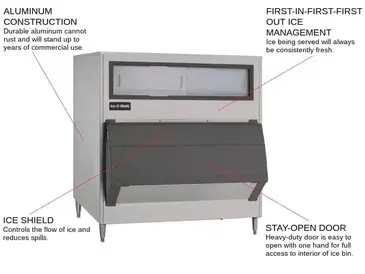 ICE-O-Matic B1000-48 Ice Bin for Ice Machines