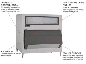 ICE-O-Matic B1325-60 Ice Bin for Ice Machines