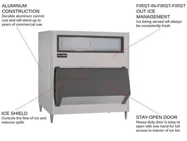 ICE-O-Matic B1600-60 Ice Bin for Ice Machines