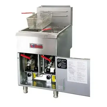 IKON IGF-40/40-LP Fryer, Gas, Floor Model, Full Pot