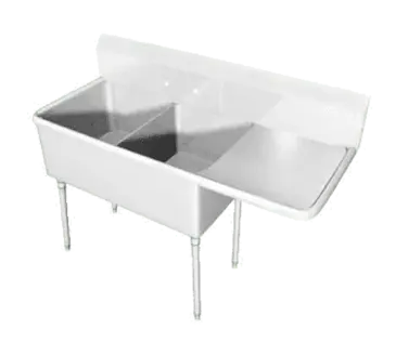 IMC/Teddy SCS-24-1620-24L Sink, (2) Two Compartment