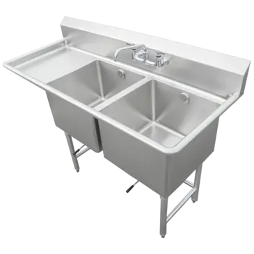 IMC/Teddy SCS-24-1620-24L Sink, (2) Two Compartment