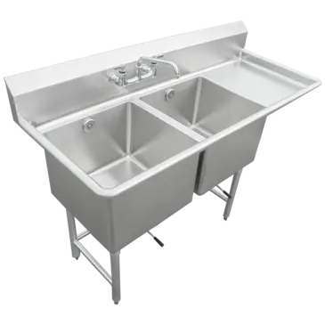 IMC/Teddy SCS-26-1620-36R Sink, (2) Two Compartment