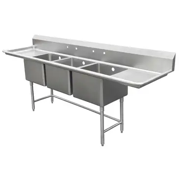 IMC/Teddy SCS-34-1620-24RL Sink, (3) Three Compartment