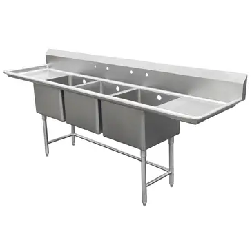 IMC/Teddy SCS-34-2020-20RL Sink, (3) Three Compartment