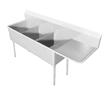 IMC/Teddy SCS-36-1620-30L Sink, (3) Three Compartment