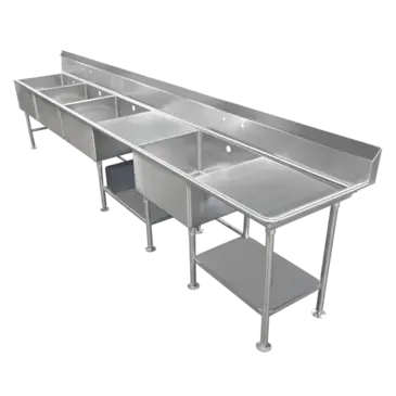 IMC/Teddy SCS-44-2020-36R Sink, (4) Four Compartment