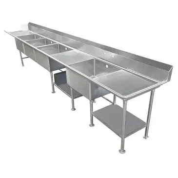 IMC/Teddy SCS-44-2020-36RL Sink, (4) Four Compartment