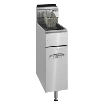 Imperial IFS-25 Fryer, Gas, Floor Model, Full Pot