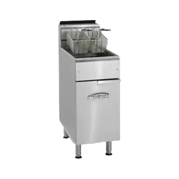 Imperial IFS-50 Fryer, Gas, Floor Model, Full Pot