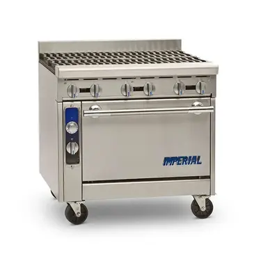 Imperial IHR-6 Range, 36" Heavy Duty, Gas