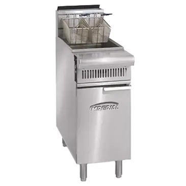 Imperial IHR-F2525 Fryer, Gas, Floor Model, Split Pot