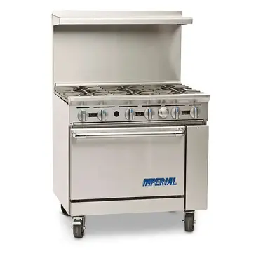 Imperial IR-6 Range, 36" Restaurant, Gas