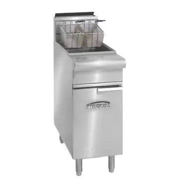 Imperial IRF-25 Fryer, Gas, Floor Model, Full Pot