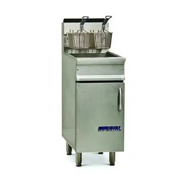 Imperial IRF-40 Fryer, Gas, Floor Model, Full Pot