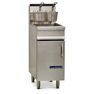 Imperial IRF-40 Fryer, Gas, Floor Model, Full Pot