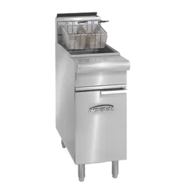 Imperial IRF-50 Fryer, Gas, Floor Model, Full Pot