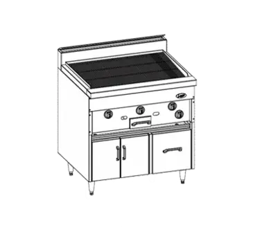 Jade Range JBKC-24 Range, 24" Restaurant, Gas