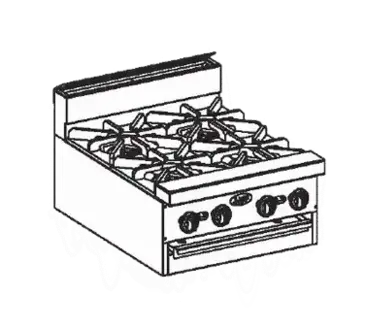 Jade Range JBR-10-M Range, 60" Restaurant, Gas