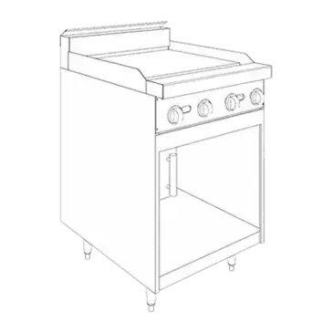 Jade Range JBR-24G Range, 24" Restaurant, Gas