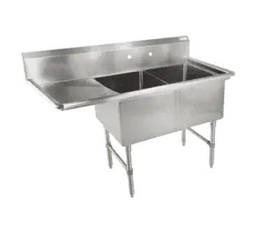 John Boos 2B16204-1D18L Sink, (2) Two Compartment