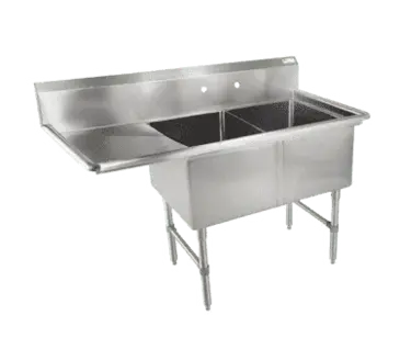 John Boos 2B16204-1D18L-X Sink, (2) Two Compartment