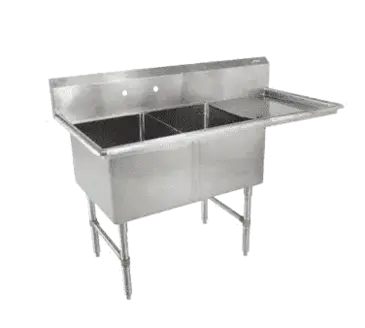 John Boos 2B16204-1D18R Sink, (2) Two Compartment