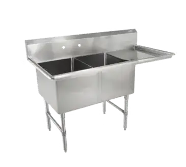 John Boos 2B16204-1D18R Sink, (2) Two Compartment