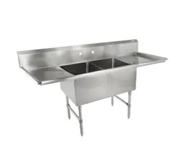 John Boos 2B244-2D24-X Sink, (2) Two Compartment