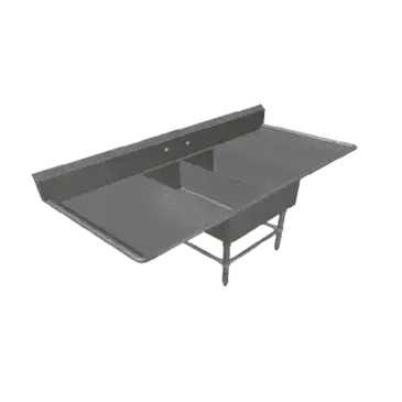 John Boos 2PB1431-2D18 Sink, (2) Two Compartment