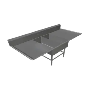 John Boos 2PB1431-2D18 Sink, (2) Two Compartment