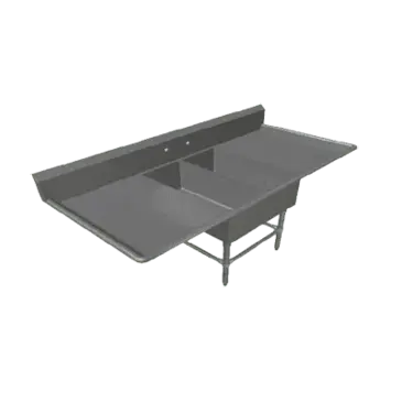 John Boos 2PB14314-2D24 Sink, (2) Two Compartment