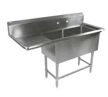 John Boos 2PB1620-1D18L Sink, (2) Two Compartment