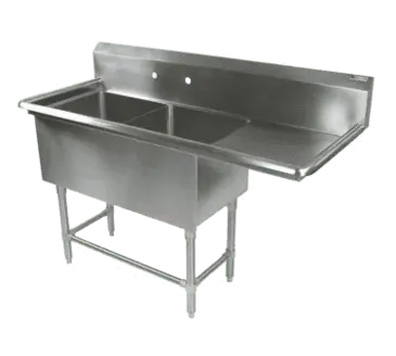 John Boos 2PB20-1D18R Sink, (2) Two Compartment