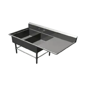 John Boos 2PB2028-1D20R Sink, (2) Two Compartment