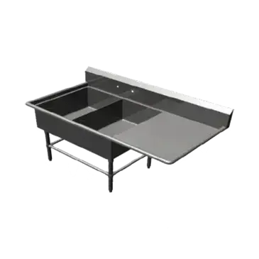 John Boos 2PB20284-1D30R Sink, (2) Two Compartment
