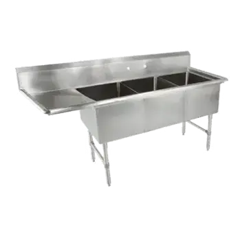 John Boos 3B16204-1D18L Sink, (3) Three Compartment