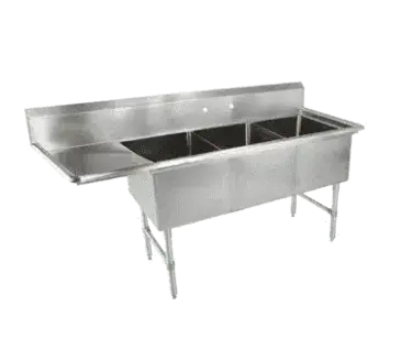 John Boos 3B16204-1D18L-X Sink, (3) Three Compartment