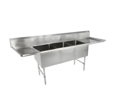 John Boos 3B18244-2D24 Sink, (3) Three Compartment