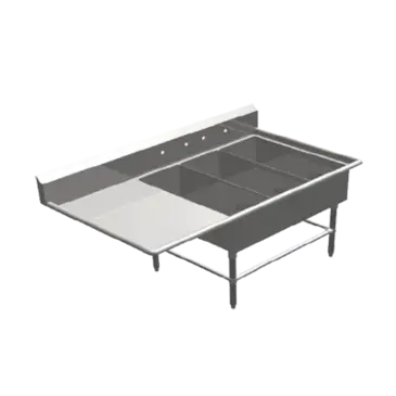 John Boos 3PB1431-1D18L Sink, (3) Three Compartment