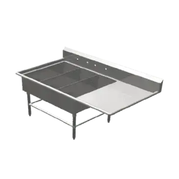 John Boos 3PB14314-1D18R Sink, (3) Three Compartment