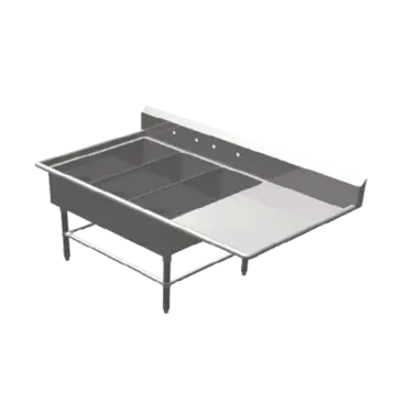 John Boos 3PB14314-1D24R Sink, (3) Three Compartment