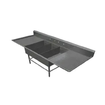 John Boos 3PB14314-2D18 Sink, (3) Three Compartment