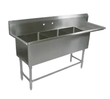 John Boos 3PB1620-1D18R Sink, (3) Three Compartment