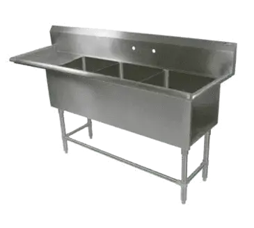 John Boos 3PB16204-1D30L Sink, (3) Three Compartment