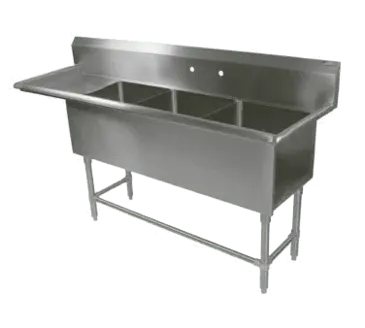 John Boos 3PB18244-1D24L Sink, (3) Three Compartment