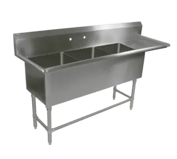 John Boos 3PB18244-1D24R Sink, (3) Three Compartment